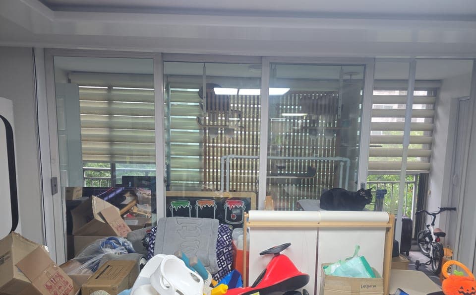 중랑구 묵동 신내대림아파트 거실 분합창 샷시 교체 전