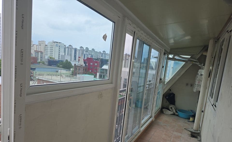 양천구 목동 대원아파트 주방 베란다 LX 뷰프레임 교체 후