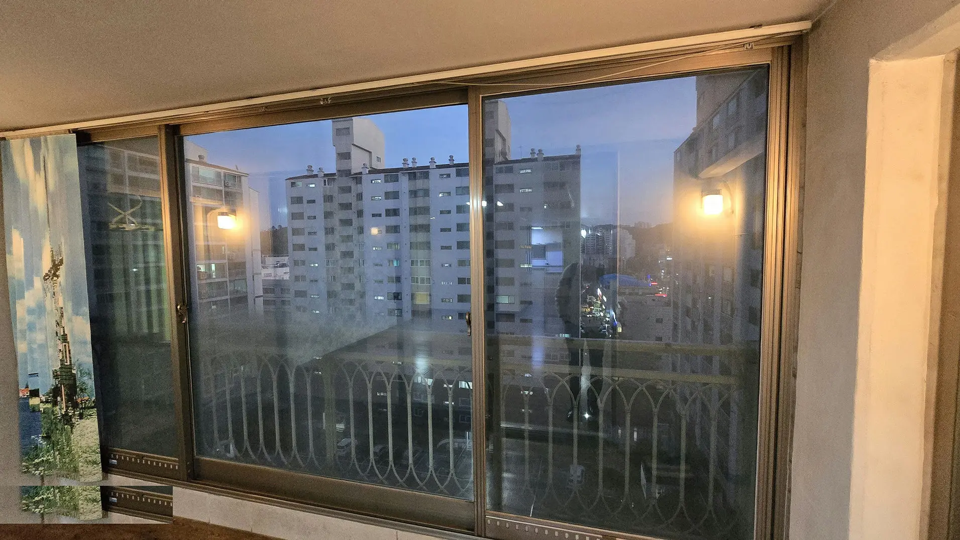 김포시 감정동 쌍용마을쌍용아파트 거실 베란다 창호 교체 전