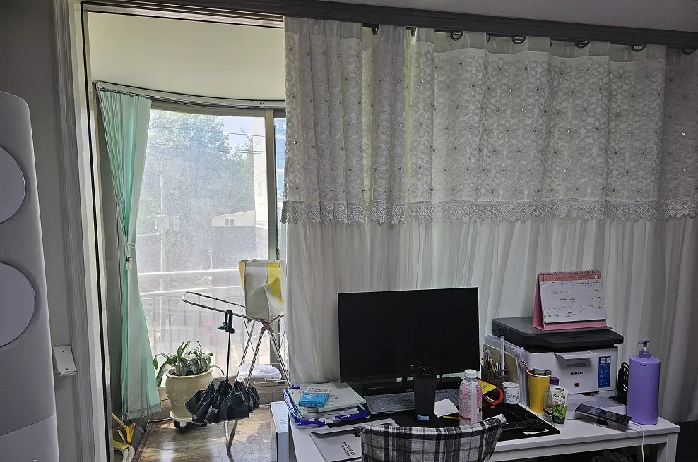 강북구 번동 현대아파트 거실분합 창호 교체 전