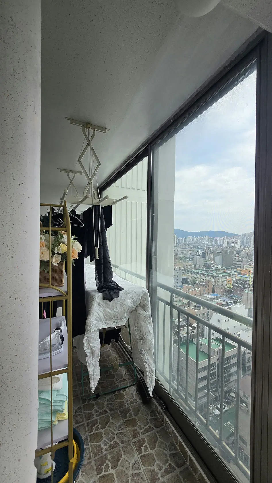 노원구 공릉동 삼익아파트 안방베란다 창호 교체 전